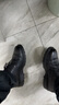 海澜之家HLA皮鞋男秋冬头层牛皮鞋子男正装商务休闲鞋男 T010黑色 38 实拍图