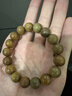 普陀山绿檀木手串檀木檀香佛珠手链盘玩高密度念珠男女情侣送人生日礼物 实拍图