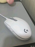 罗技（G）G102 有线游戏鼠标 白色 RGB灯效 吃鸡鼠标 绝地求生 轻量化设计 G102第二代 实拍图