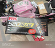 RACING CHAIN RK【原装进口】RK链条520摩托车油封链条适配 春风 川崎 KTM 杜卡迪 520KLO 红色 120节 5倍强度 实拍图