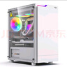 爱国者（aigo）JV13黑色 电脑台式主机箱 桌面matx小机箱（透明侧板/ITX主板/240水冷/RGB灯条） 实拍图