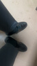 戈耐（GENAI）男士休闲皮鞋男生新郎结婚隐形内增高百搭潮商务鞋真皮透气男鞋子 黑色【加绒】保暖二棉鞋男冬季 41 (255mm) 实拍图