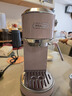 德龙（Delonghi）咖啡机 意式家用半自动15Bar泵压冷萃咖啡 软触屏手动奶泡自动停流小巧金属机身 吉拉朵系列 EC890 .PR追光粉 即时加热 自动关机 专业蒸汽细杆拉花 实拍图