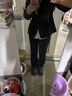 小西装女秋冬季长袖职业装套装商务正装面试上班教师销售工作服女 黑色女【西装外套+裤子+白衬衣】 L 码【约99-105斤穿】 实拍图