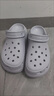 卡骆驰（CROCS）檀健次同款经典泡芙洞洞鞋百舒适男沙滩鞋女鞋休闲鞋|207521 霜紫色-5BO 37 (230mm) 38 实拍图