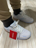 川崎（KAWASAKI）羽毛球鞋防滑耐磨男女同款运动训练鞋003 白蓝色 40 实拍图