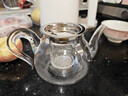 金镶玉 玻璃茶壶泡茶壶花茶壶凉水壶耐热防爆过滤内胆带盖 雨润壶600ml 实拍图