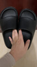 朴西香蕉船情侣凉拖鞋女浴室不易滑室内居家四季拖鞋男 黑色 37-38 实拍图
