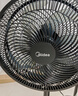 美的（Midea）【超级单品】七叶轻音立式电风扇家用柔风落地扇台式桌面小型风扇大风量节能摇头宿舍电扇 SAF30AB 实拍图