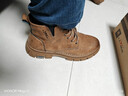 公牛世家【张若昀同款】马丁靴男2025秋冬新款高帮靴子休闲百搭工装鞋子 实拍图