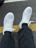 卡宾板鞋男鞋秋季透气2025新款低帮小白鞋男士休闲鞋百搭潮流鞋子男 5510白色02 41 实拍图