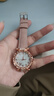 石英手表女士学生韩版简约时尚百搭休闲大气石英女表 粉色 实拍图