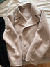 优衣库女装双面呢休闲短大衣478581 30 浅米色 2XL /165/100B 实拍图
