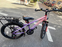 凤凰山地自行车男女变速山地车碟刹青少年儿童自行车学生单车 星际 粉紫【变速】后座+LED灯+辐条轮 20寸【适合125-160cm】 实拍图