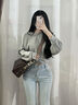 YUYULA牛皮包包女包斜挎托特包大容量品牌单肩包生日礼物轻奢送女友老婆 实拍图