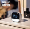 得力（deli）多功能LCD萌宠智能闹钟1200mAh 学生夜灯床头钟时钟儿童卧室钟时间管理器礼物白色8852开学季 实拍图