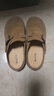 百思图25复古休闲穆勒鞋平跟勃肯拖女拖鞋D3062BH5 驼色 37 实拍图