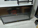 四季沐歌厨房置物架橱柜餐边收纳柜碗柜微波炉烤箱落地置物储物柜用具大全 加厚岩板【灰3层120*40*80】 实拍图