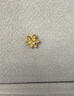 六福珠宝足金栀子花黄金耳钉耳饰送礼 计价 G01G0027DS 0.95克(含工费100元) 配硅胶耳堵 实拍图
