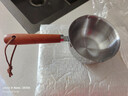 热油小锅泼油锅加厚不锈钢木柄防烫带刻度双倒流口不挂油无涂层 【木柄】爆款300ml 实拍图