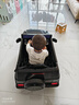 福儿宝奔驰授权大G儿童电动车玩具车可坐人四轮带遥控越野小孩宝宝送礼 四驱黑+减震器+后备箱+皮座+软胎 实拍图