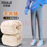 米度丽 孕妇裤子秋冬外穿运动裤加绒加厚保暖裤棉裤卫裤冬装 深花灰 XL 实拍图
