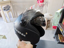 凤凰新国标A类3C认证电动车摩托车头盔双镜片防雾防风保暖哑黑 男女四季通用电瓶车3/4半盔冬季安全帽 实拍图