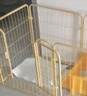京喜自营-专用品牌狗笼子狗狗围栏室内自由组合中小型犬比熊送货上门 【热销推荐】黄色6片 120*60*60 实拍图