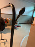 喻品衣架落地衣帽架挂衣架卧室客厅晾衣杆晒衣架可置物加粗MJ53黑150 实拍图