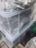 禧天龙大力士加厚直角衣物收纳箱玩具整理箱96L 透明  3个装 不带轮 实拍图