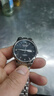 冠琴（GUANQIN）手表男士全自动机械表瑞士品质防水夜光精钢双日历学生多功能腕表 条丁钢带本黑（机械款） 实拍图