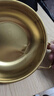 【韩剧同款】加厚不锈钢干锅海鲜锅火锅金色平底浅锅双耳锅泡面锅 迷你款17cm【金色】双柄汤锅 实拍图