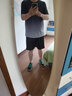 步锐特运动套装男夏季跑步健身服冰丝速干短袖羽毛球服篮球短裤速干衣 蓝色套装 4XL（推荐体重170-190斤） 实拍图