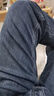 真维斯（JEANSWEST）牛仔裤男冬季加绒裤保暖弹力直筒加厚休闲男长裤子男蓝色加绒33 实拍图