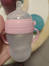 可么多么（como tomo）奶瓶婴儿奶瓶新生儿断奶仿母乳硅胶奶瓶3-6个月250ml粉 实拍图
