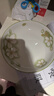 家用造型款北欧风现代风花瓣造型创意釉下彩简约家用8英寸花边盘 象牙白 1个装 实拍图