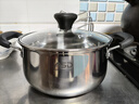 爱仕达（ASD）汤锅 304不锈钢小汤锅 蒸锅复底炖煮锅 20CM燃气电磁炉通用奶锅B1 实拍图
