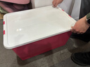 禧天龙（Citylong）塑料衣物收纳箱玩具整理箱49L 玫红色 1个装 不带轮 实拍图