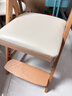 源氏木语儿童家具实木学习椅多功能可调节儿童座椅学生写字简约小户型家用软包椅子 【有机皮-乳白色】0.44米椅 实拍图