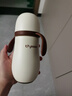 世喜小月龄保温杯316L不锈钢吸管水杯保温奶瓶棕杯套+鸭嘴+替换吸嘴 实拍图