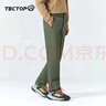 探拓（TECTOP）冲锋裤男加绒保暖防风软壳裤登山徒步裤 男款螺青 XL 实拍图