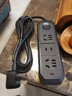 得力（deli）3C认证国标安全插座 插排/插线板/接线板/排插/拖线板 3位2米 总控开关 黑色 18338(02) 实拍图