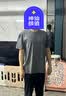 【京东直采】男士圆领短袖特级纯棉t恤短袖女服装真5折专场 白色（短袖） M （95-110） 实拍图