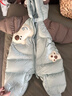 巴拉巴拉童装婴儿羽绒服宝宝连体衣新生儿2025冬加厚哈衣爬服208425120204 实拍图