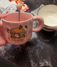 可爱fufu生日蛋糕马克杯带盖勺陶瓷杯送女生高颜值有意义生日礼物 汉堡生日蛋糕杯+勺1个350ml 实拍图