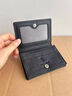 袋鼠名片夹男士卡包证件包真皮大容量多卡位银行卡包收纳包商务卡片夹 黑色 实拍图