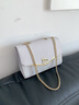 CALWAN KEODH包包女包新款2025单肩小方包斜挎轻奢时尚小众生日元旦礼物送女友 【白色】品牌百搭链条包实用走心女生闺蜜 实拍图