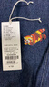 幻走（MOVEUP）秋季新款.FUN系列撞色线绣花设计师牛仔直筒裤女 牛仔蓝 S 实拍图