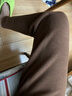 松山棉店【董璇同款】小暖羊保暖打底裤女含羊毛可外穿高腰加厚绒冬季棉裤 加厚暖-咖啡棕-520(-15~-5°C) XL (推荐125-140斤) 实拍图