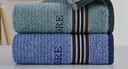 金号毛巾 新疆优质纯棉 纯棉吸水面巾2条装 蓝/绿 78*34cm 95g/条 实拍图